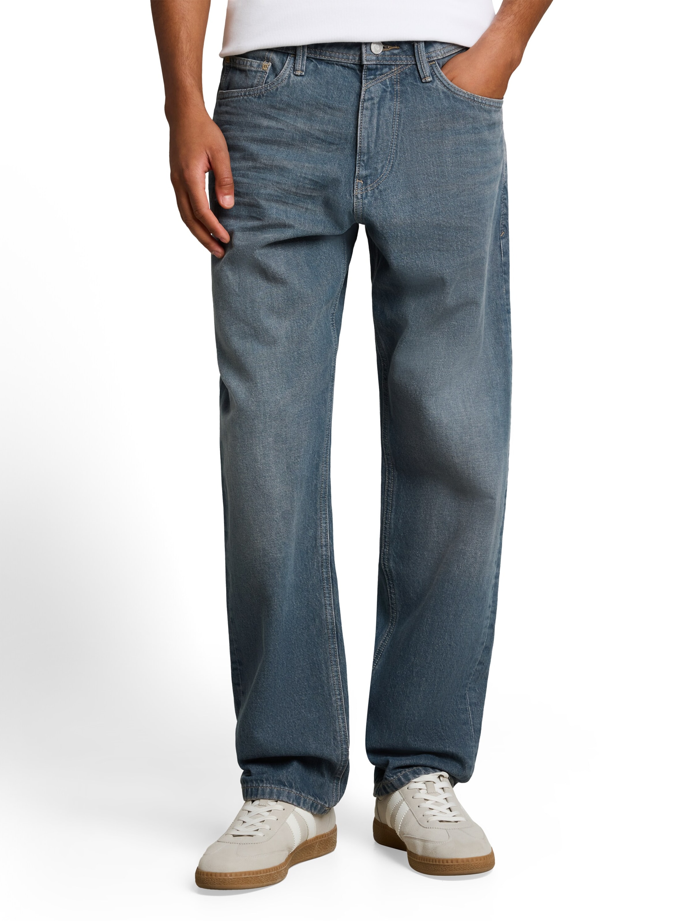 TOM TAILOR DENIM Loosefit Jeans 'WAYLEN' in Blau: Vorderseite