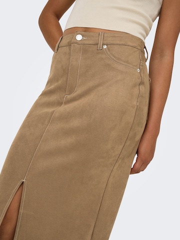 Jupe 'ONLStina' ONLY en marron