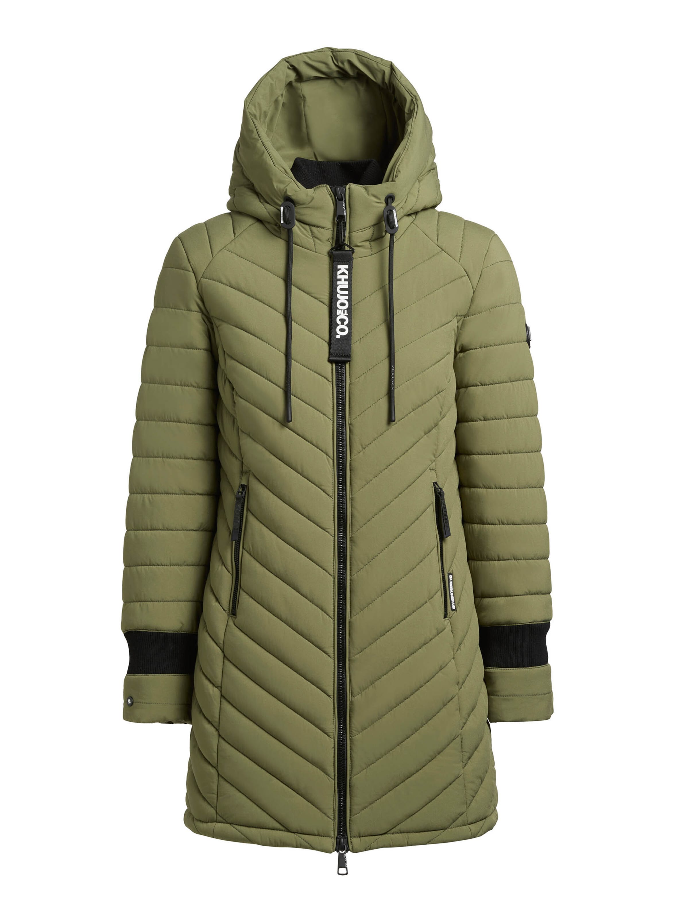 khujo Winter coat 'Nita4' in Green: front