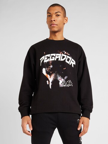 Pegador Sweatshirt 'DONORA' i svart: framsida