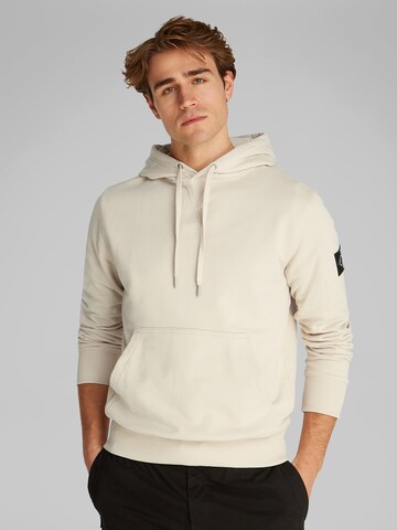 pelēks Calvin Klein Jeans Sportisks džemperis: no priekšpuses
