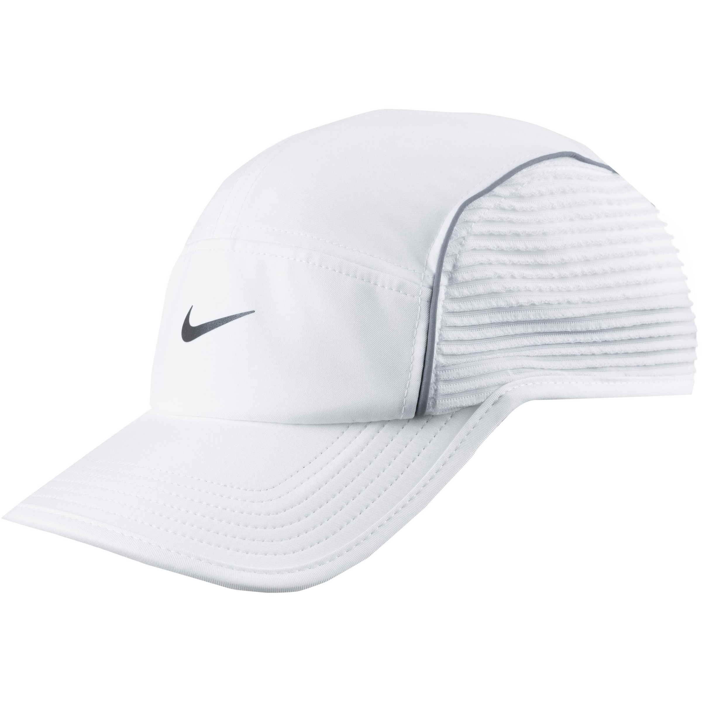 NIKE Athletic Cap in White: front