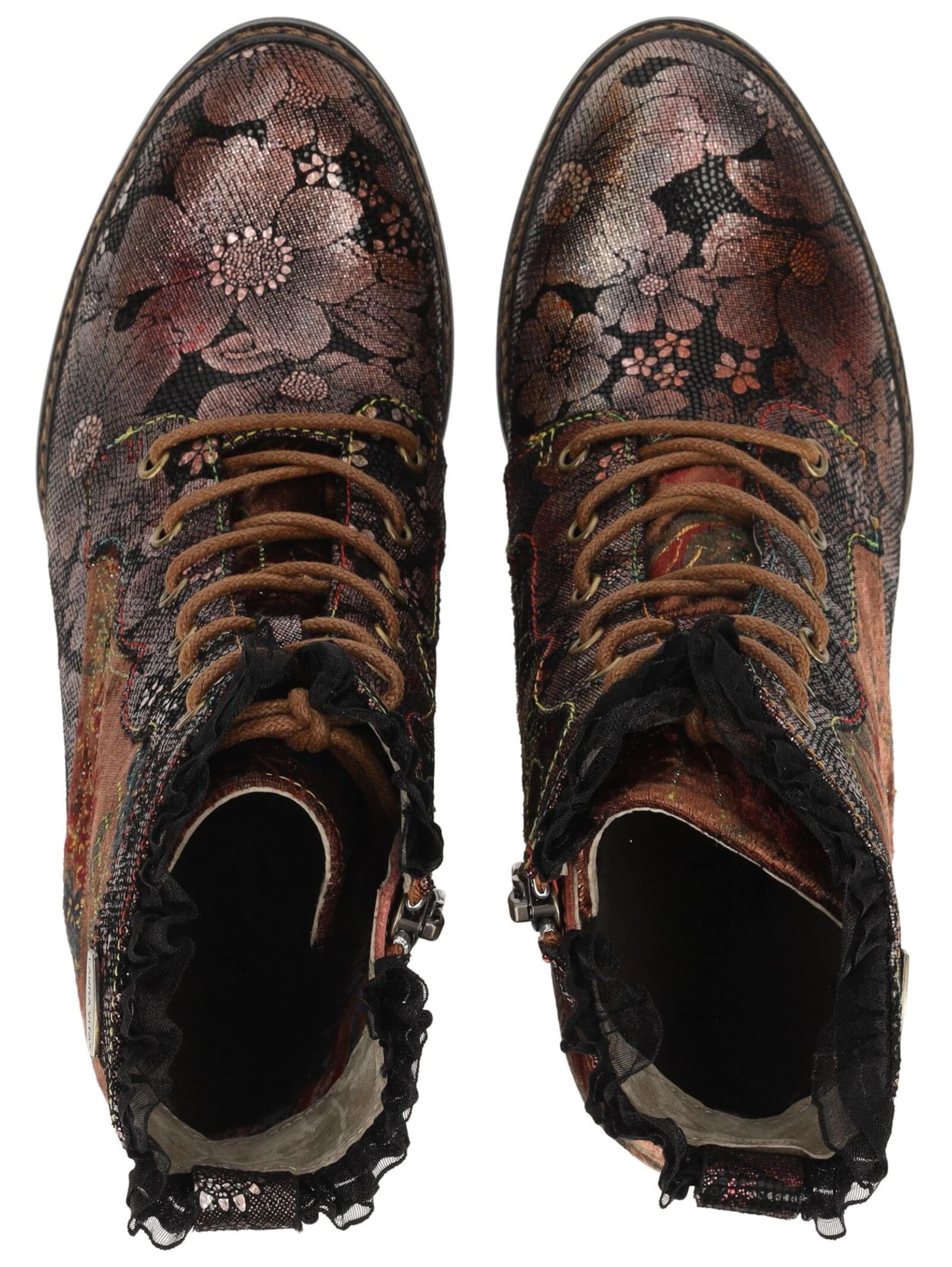 Bottines à lacets Laura Vita en mélange de couleurs