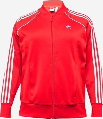 ADIDAS ORIGINALS Ζακέτα φούτερ 'Adicolor Classics Sst' σε κόκκινο: μπροστά