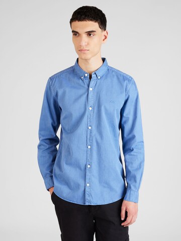QS Regular fit Риза в синьо: отпред