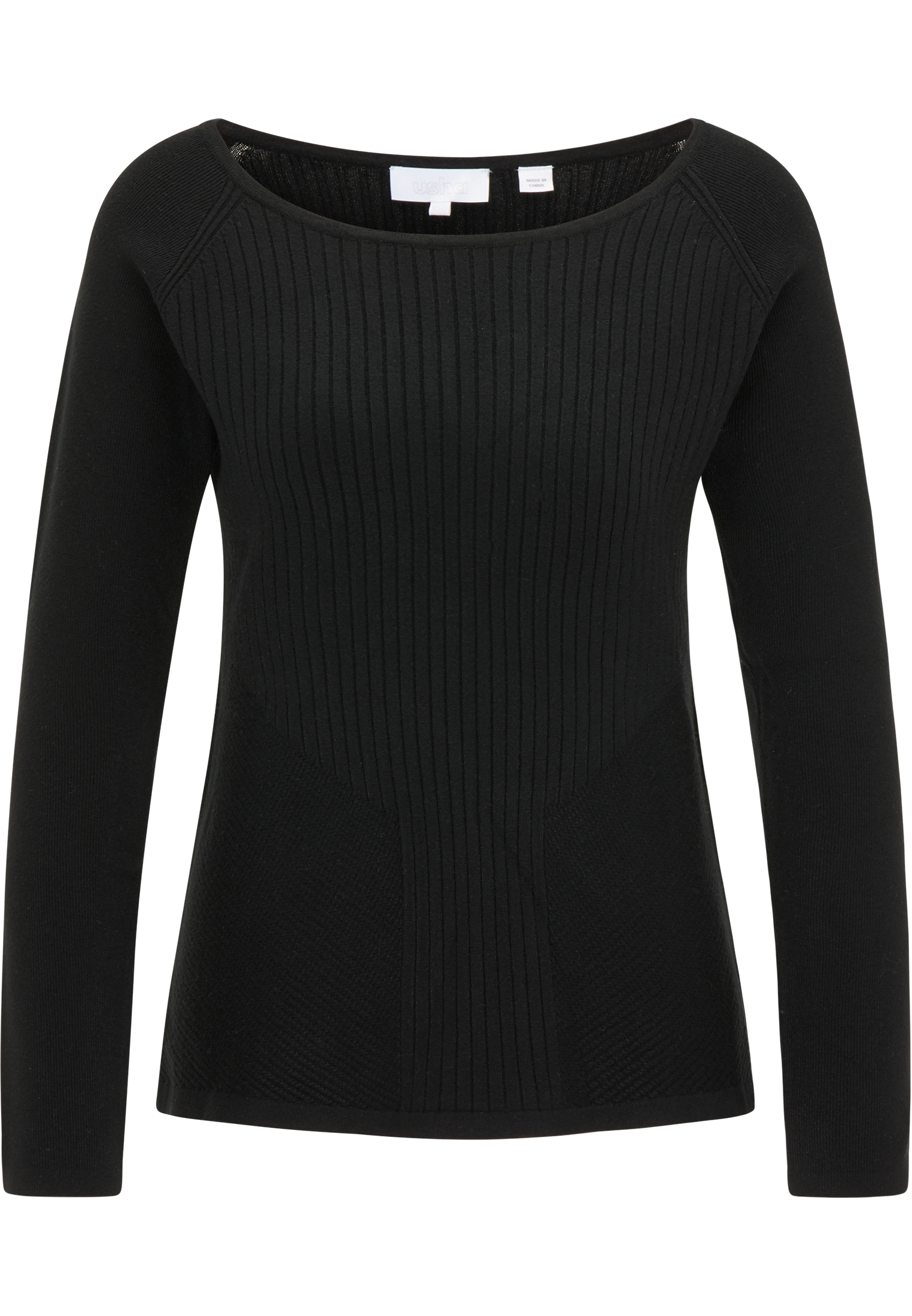 Taglie comode Donna usha WHITE LABEL Pullover in Nero Taglie comode Donna usha WHITE LABEL Pullover in Nero