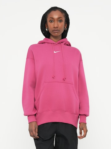 Nike Sportswear Sweatshirt 'Phoenix Fleece' in Pink: front