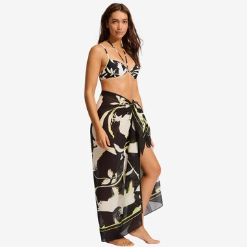 Seafolly Tuch 'Birds of Paradise' in Schwarz