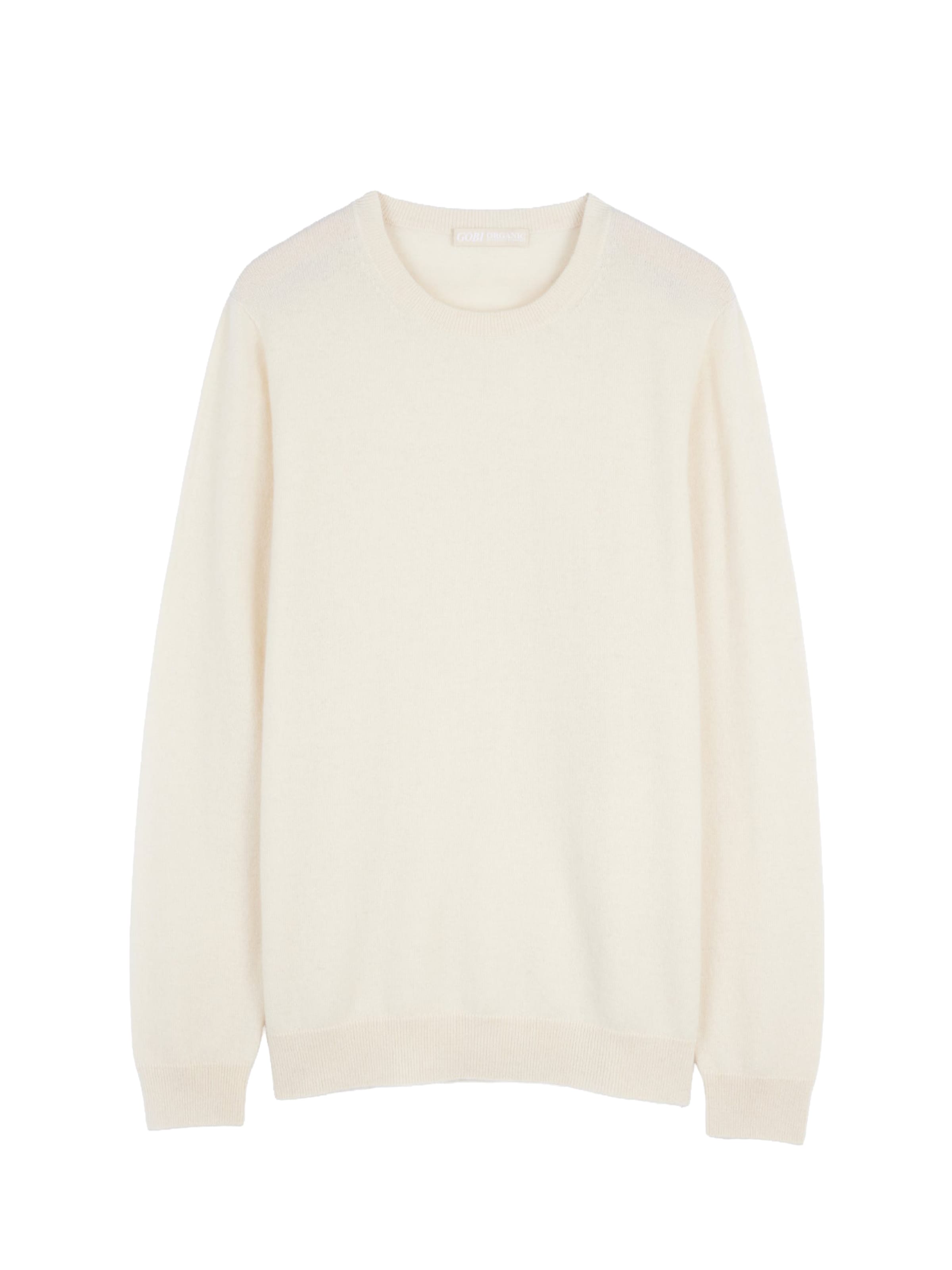 GOBI Cashmere Sweater 'Women's Essential Cashmere Crewneck Sweater' in Off white, Item view