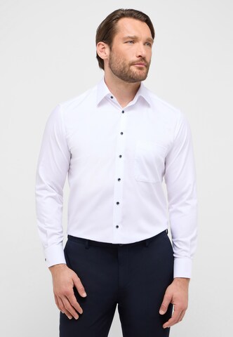 ETERNA Comfort fit Button Up Shirt in White: front