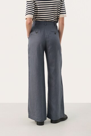 Part Two Wide leg Broek 'Ninnes' in Blauw