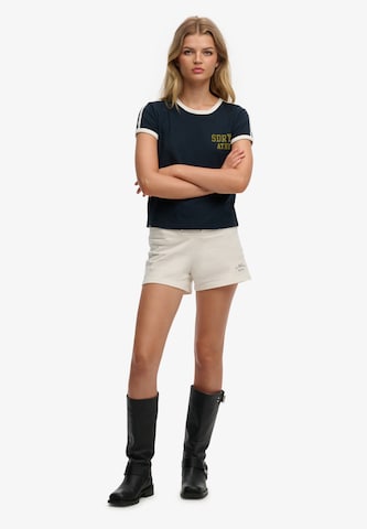 Regular Pantalon de sport Superdry & Co en blanc