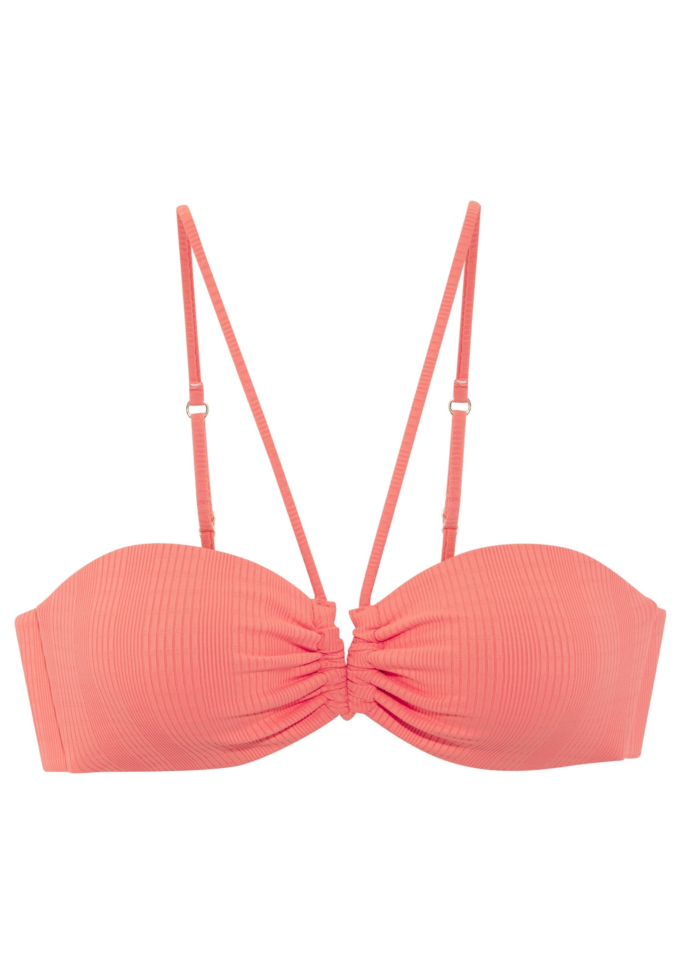Copenhagen Studios - Bandeau Top de bikini en naranja: frente
