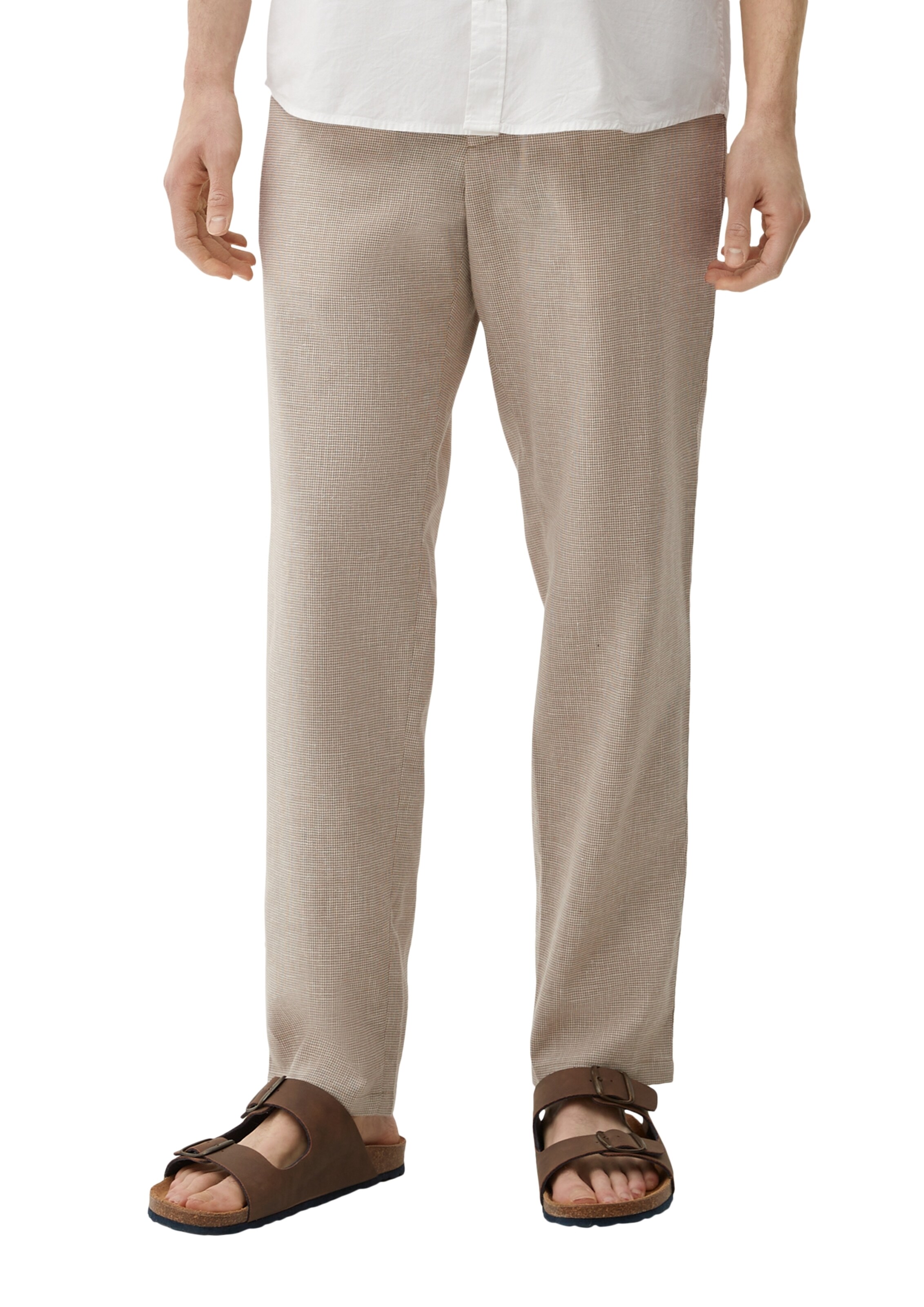 s.Oliver Regular Trousers in Brown: front