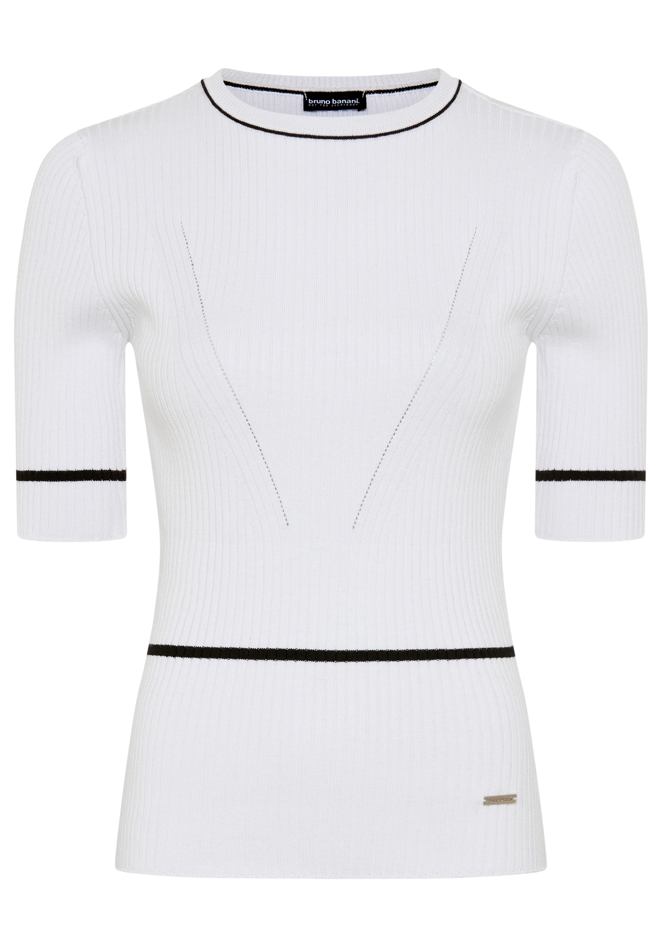 Bruno Banani LM Pullover in Weiß: Vorderseite