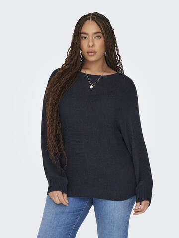 ONLY Carmakoma Trui in Blauw: voorkant