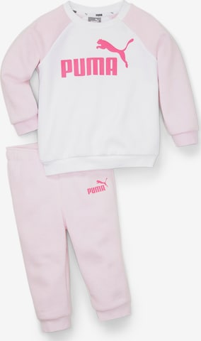 PUMA - Fato de jogging em rosa: frente