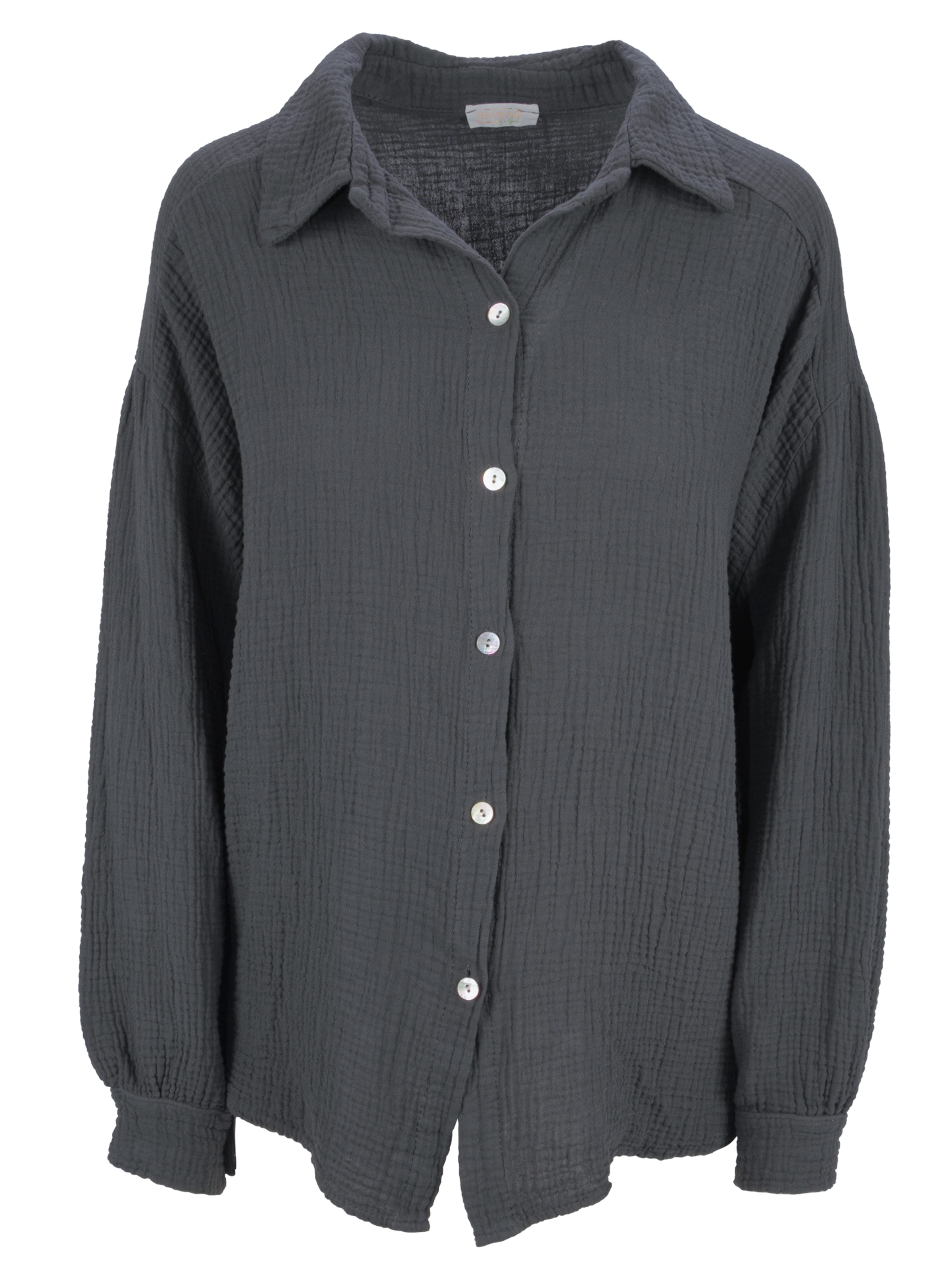 Seasons of April Blouse 'Sasha' in Grijs: voorkant