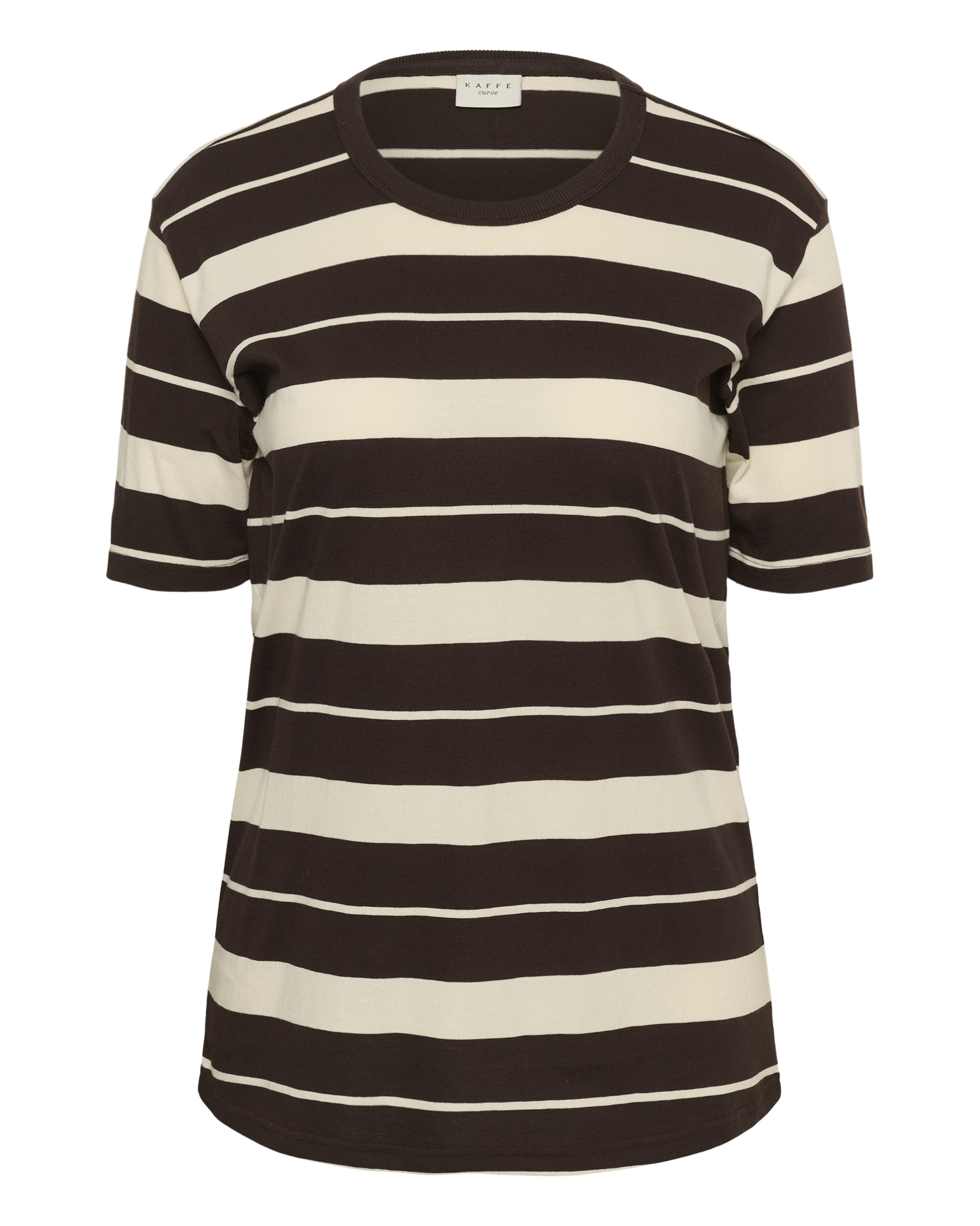KAFFE CURVE - Blusa em castanho: frente