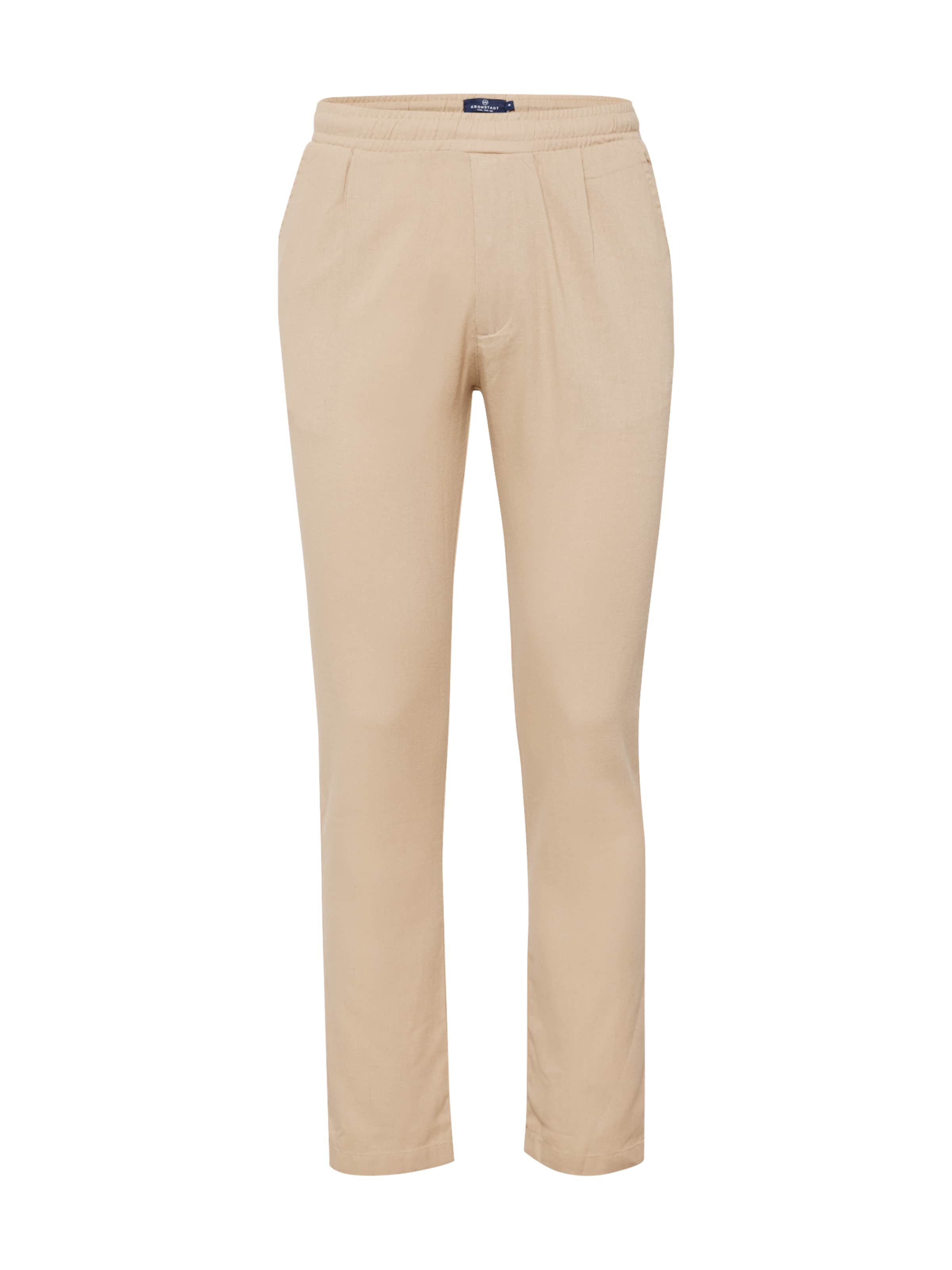 Kronstadt - regular Pantalón 'Chill' en beige: frente
