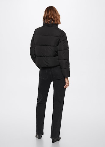 MANGO Winter Jacket 'ANITA' in Black