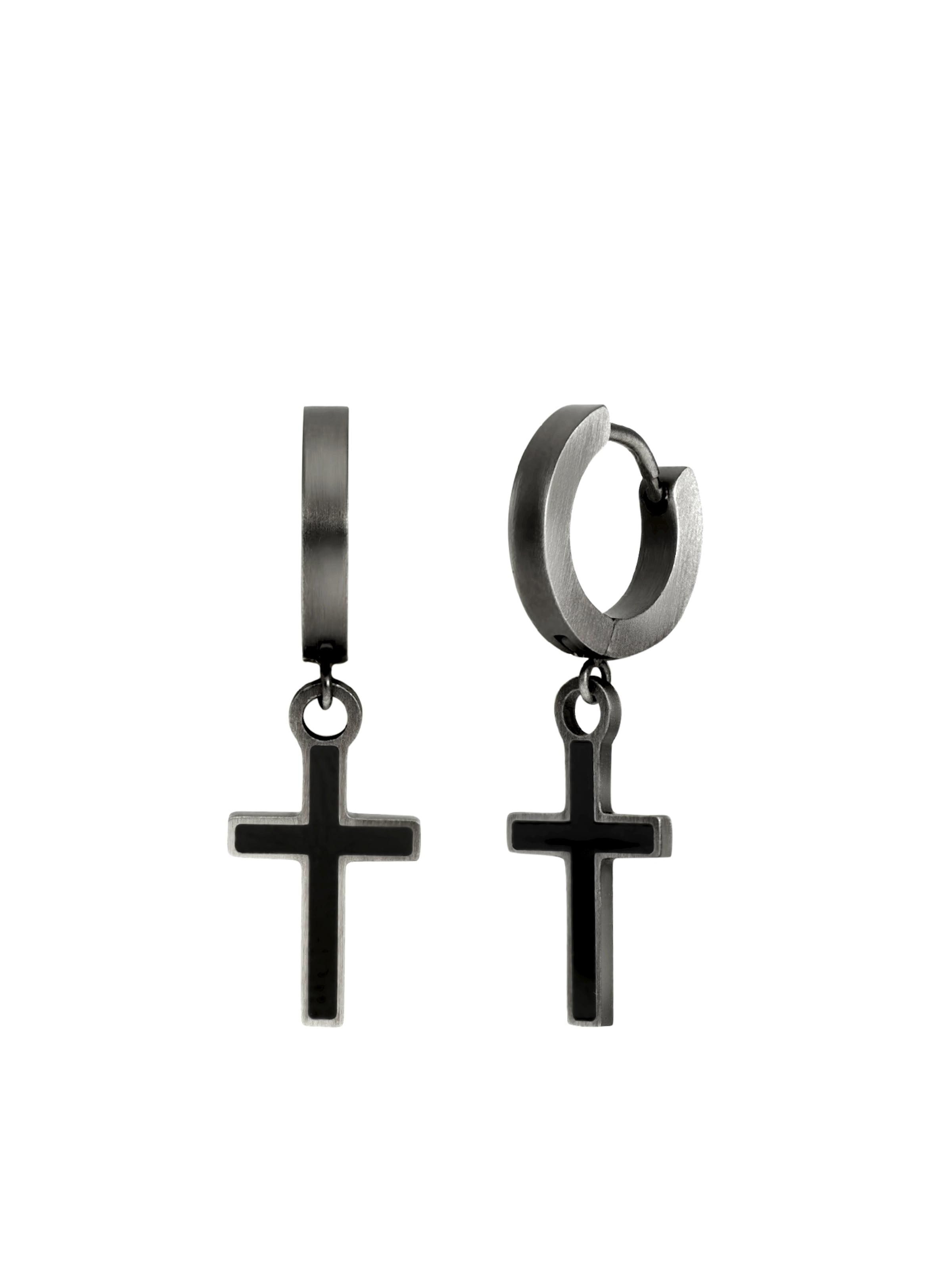 Lucardi Oorbel in Zilver: voorkant