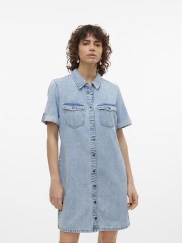 VERO MODA Shirt Dress 'Jennie' in Blue: front