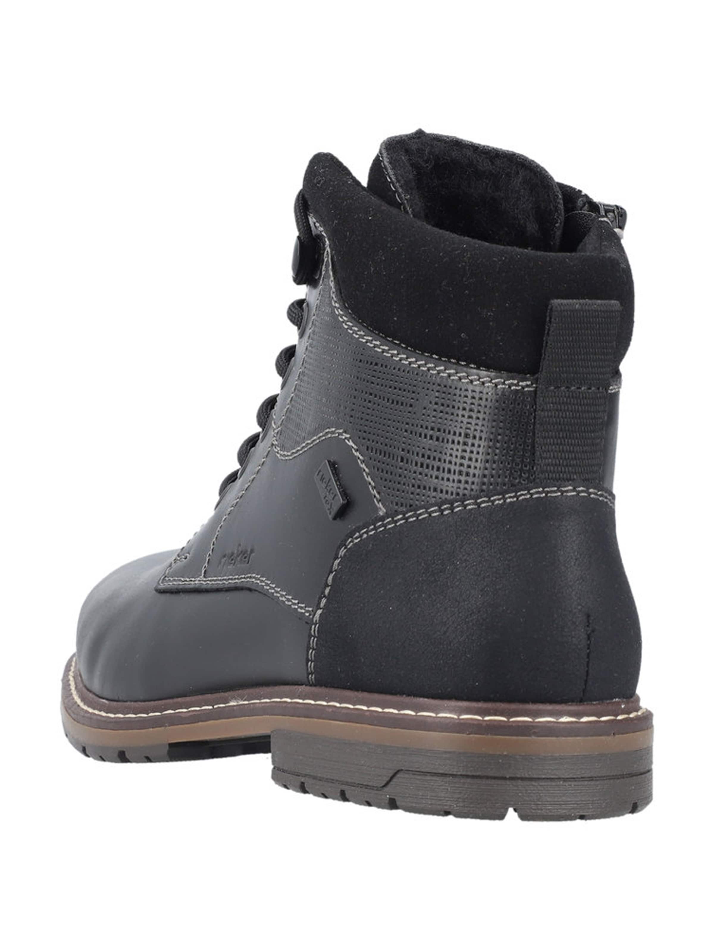 Bocanci cu șireturi de la Rieker pe negru