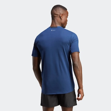 ADIDAS SPORTSWEAR - Camisa funcionais 'Designed for Training' em azul