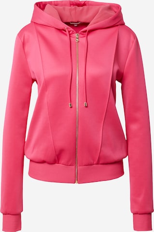 PATRIZIA PEPE - Sudadera con cremallera en rosa: frente