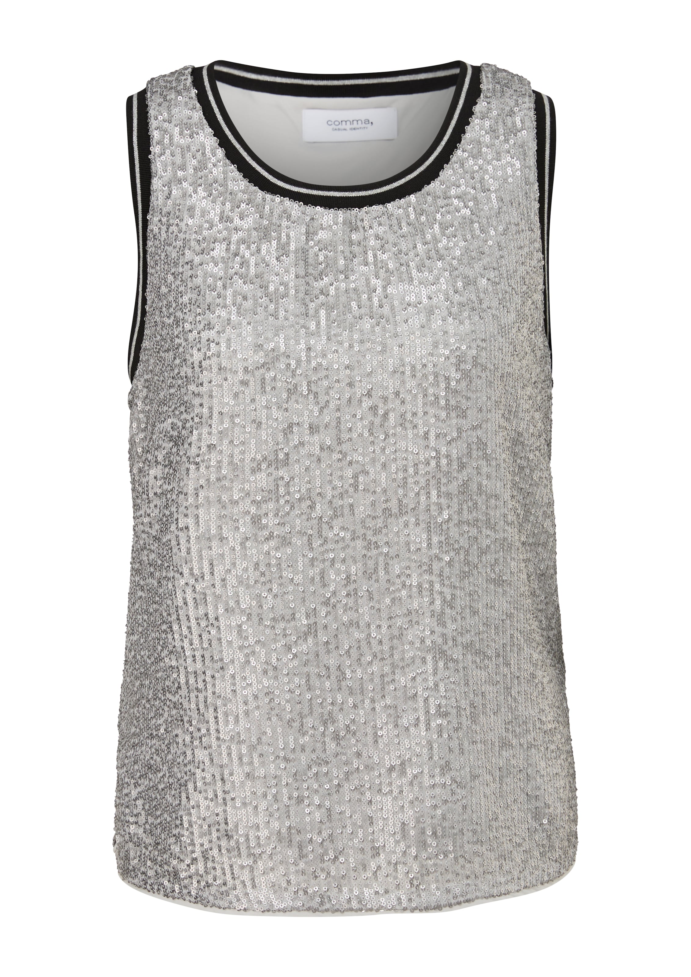 comma casual identity Blouse in Silver: front