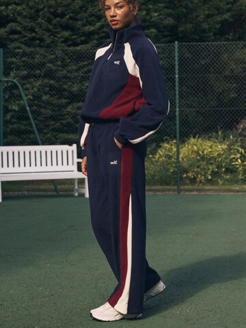 self. Wide Leg Hose in Blau