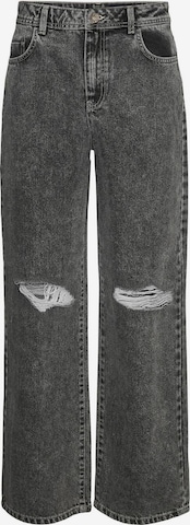 Wide Leg Jean 'Drew' Noisy may en gris : devant