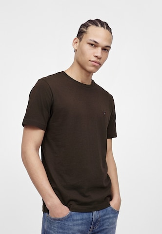 TOMMY HILFIGER Μπλουζάκι 'ESS SEASONAL' σε καφέ