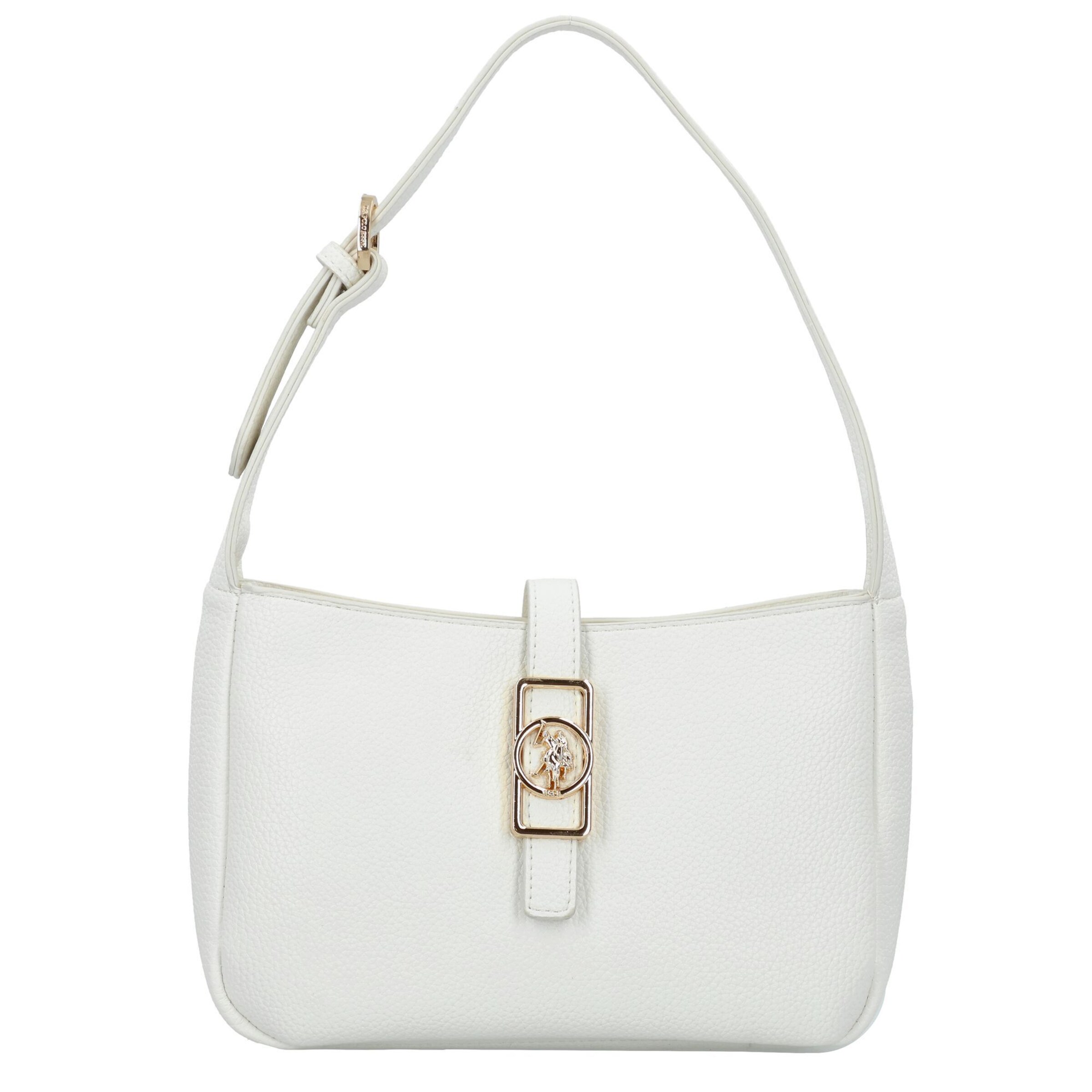 Borsa a spalla di U.S. POLO ASSN. in bianco: frontale