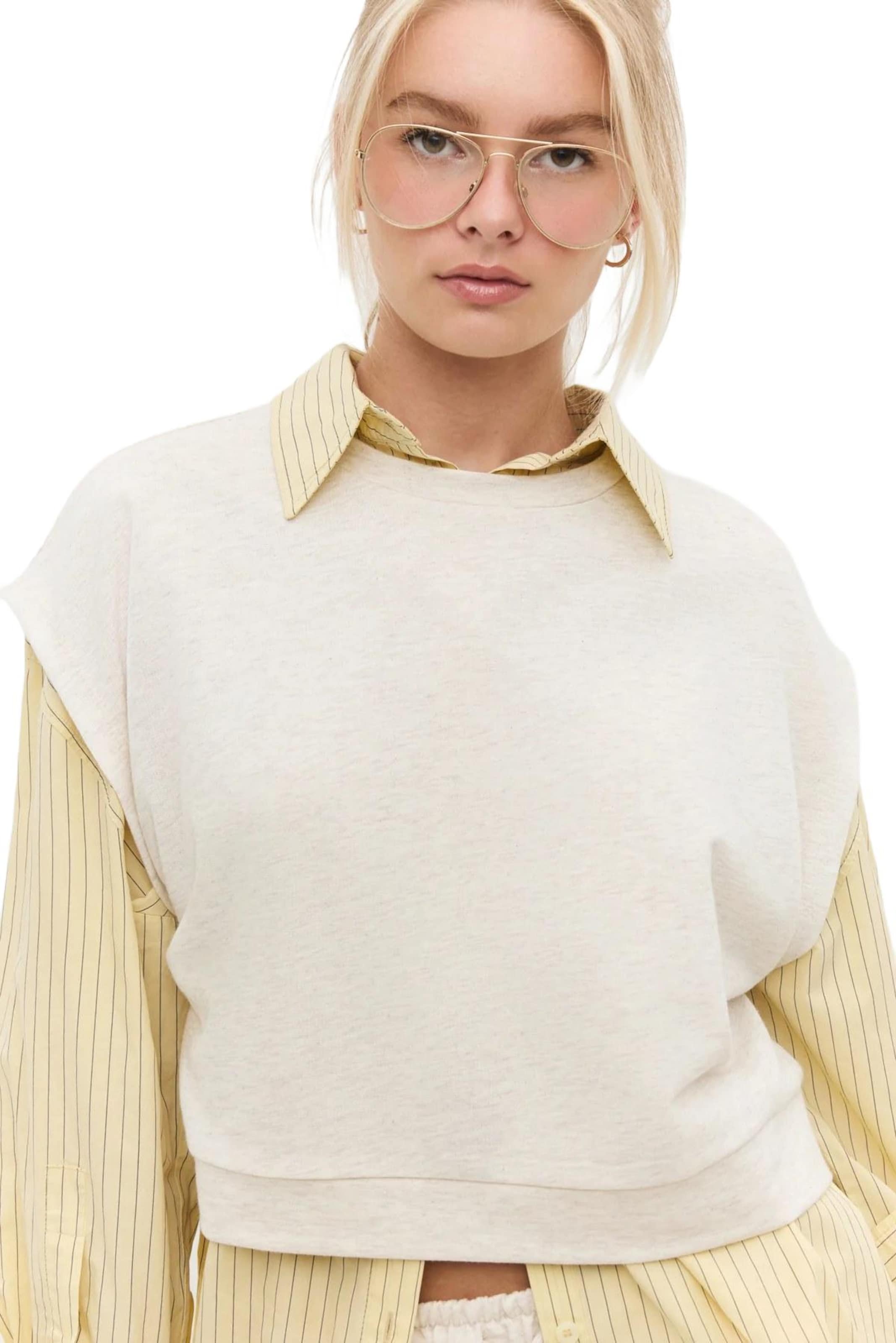 No Matter What Shirt in Beige: voorkant