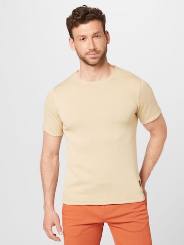 Key Largo T-Shirt 'LUKAKU' in Beige: Vorderseite