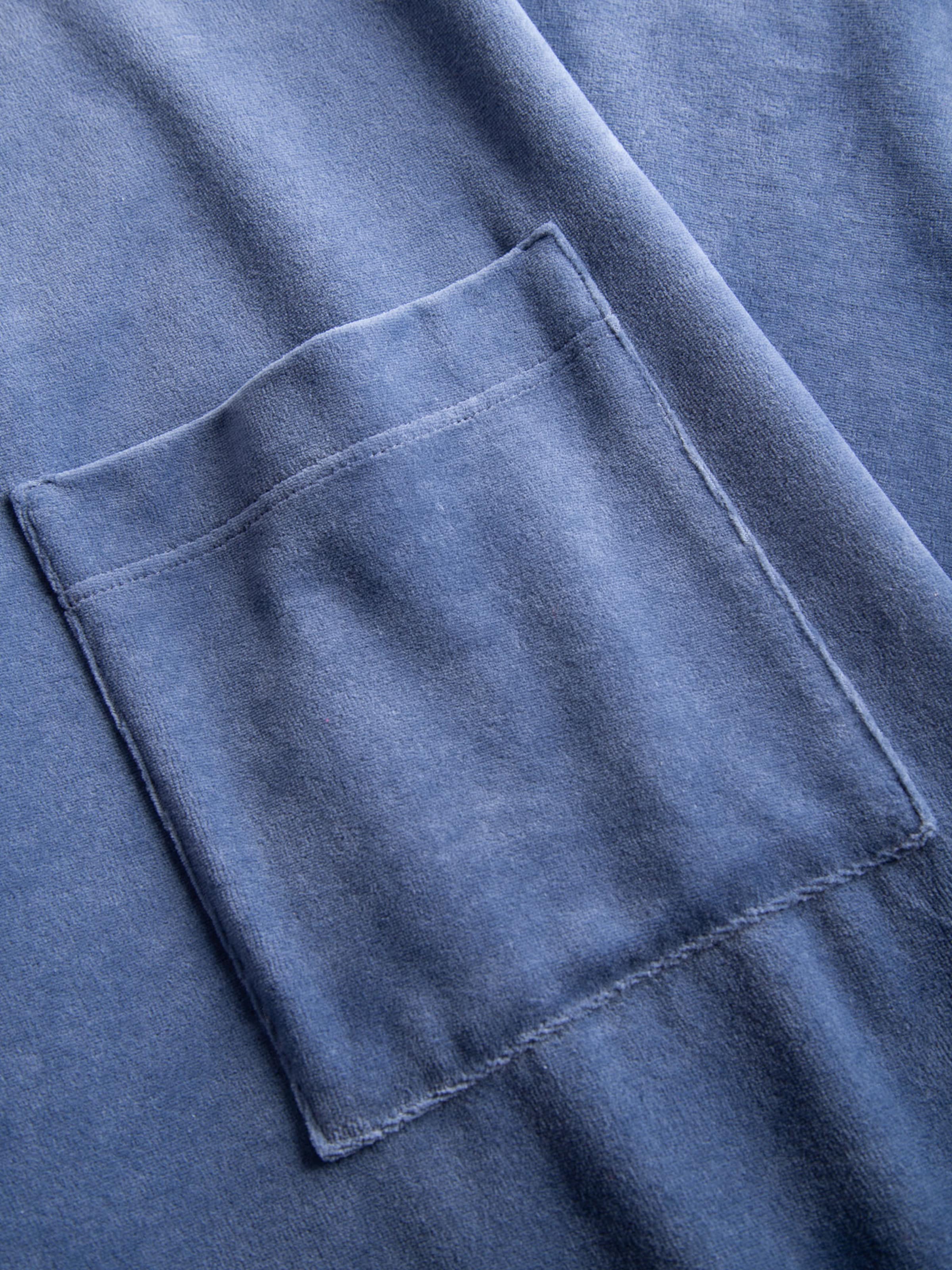 Rösch Short Bathrobe ' Nicki ' in Blue