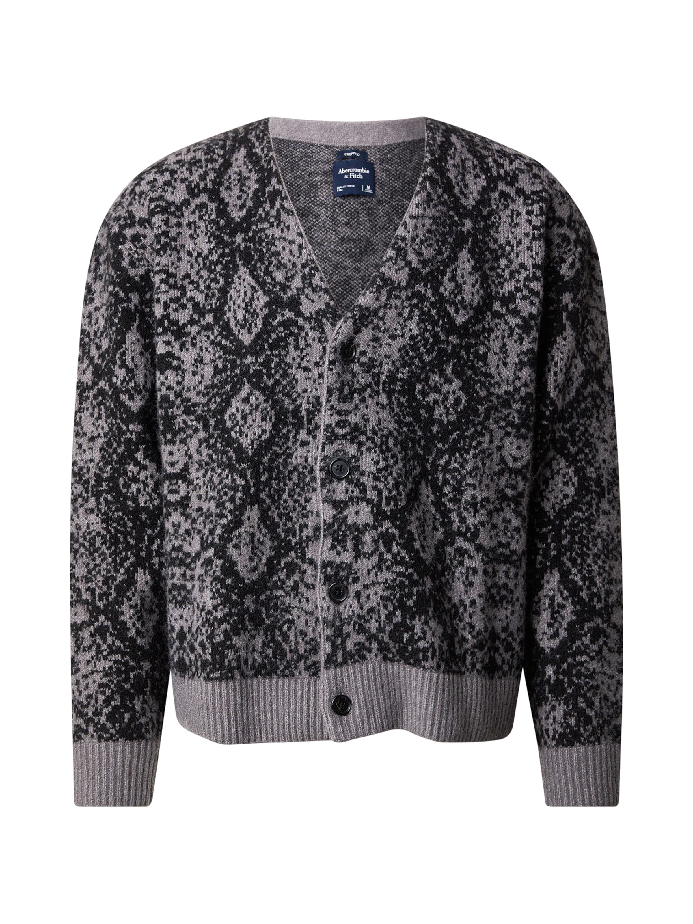 Abercrombie & Fitch Kardigan – šedá: přední strana