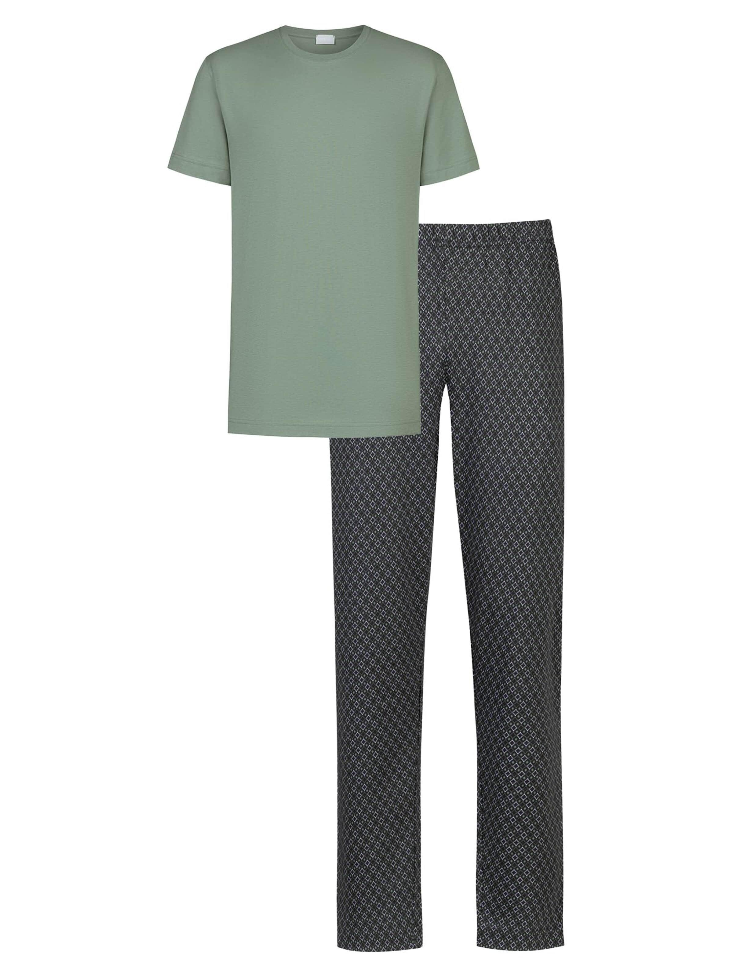 Mey Pyjama kurz 'Midnight Classic'‌‌‌‌‌‌‌‌‌‌ in Grün: Vorderseite