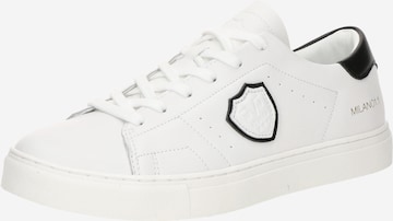 Baskets basses 'Pius' 19V69 ITALIA en blanc : devant