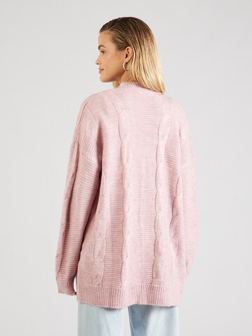 ABOUT YOU Knit cardigan 'Anja ' in Pink