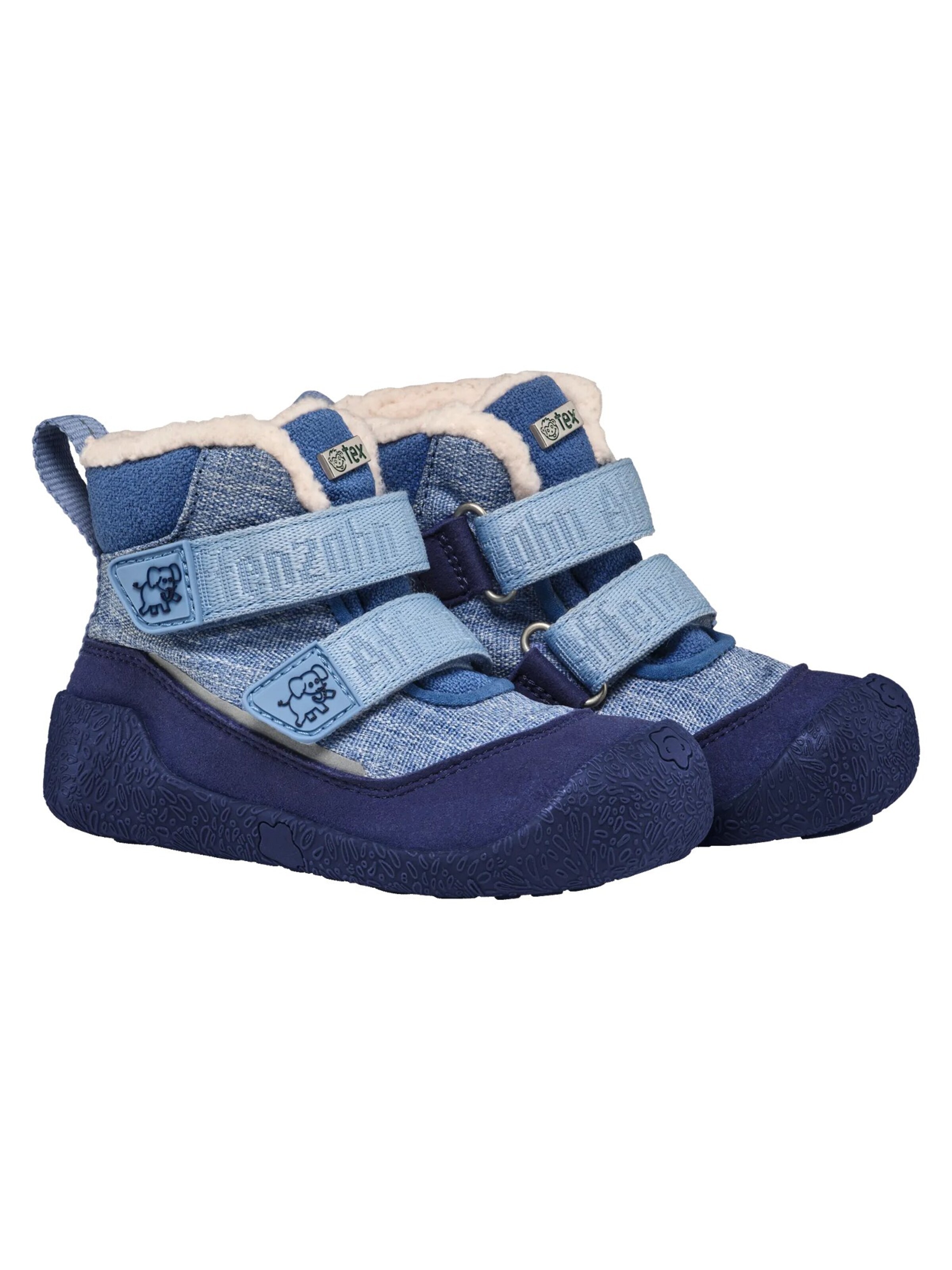 Affenzahn First-Step Shoes 'Snuggy' in Blue