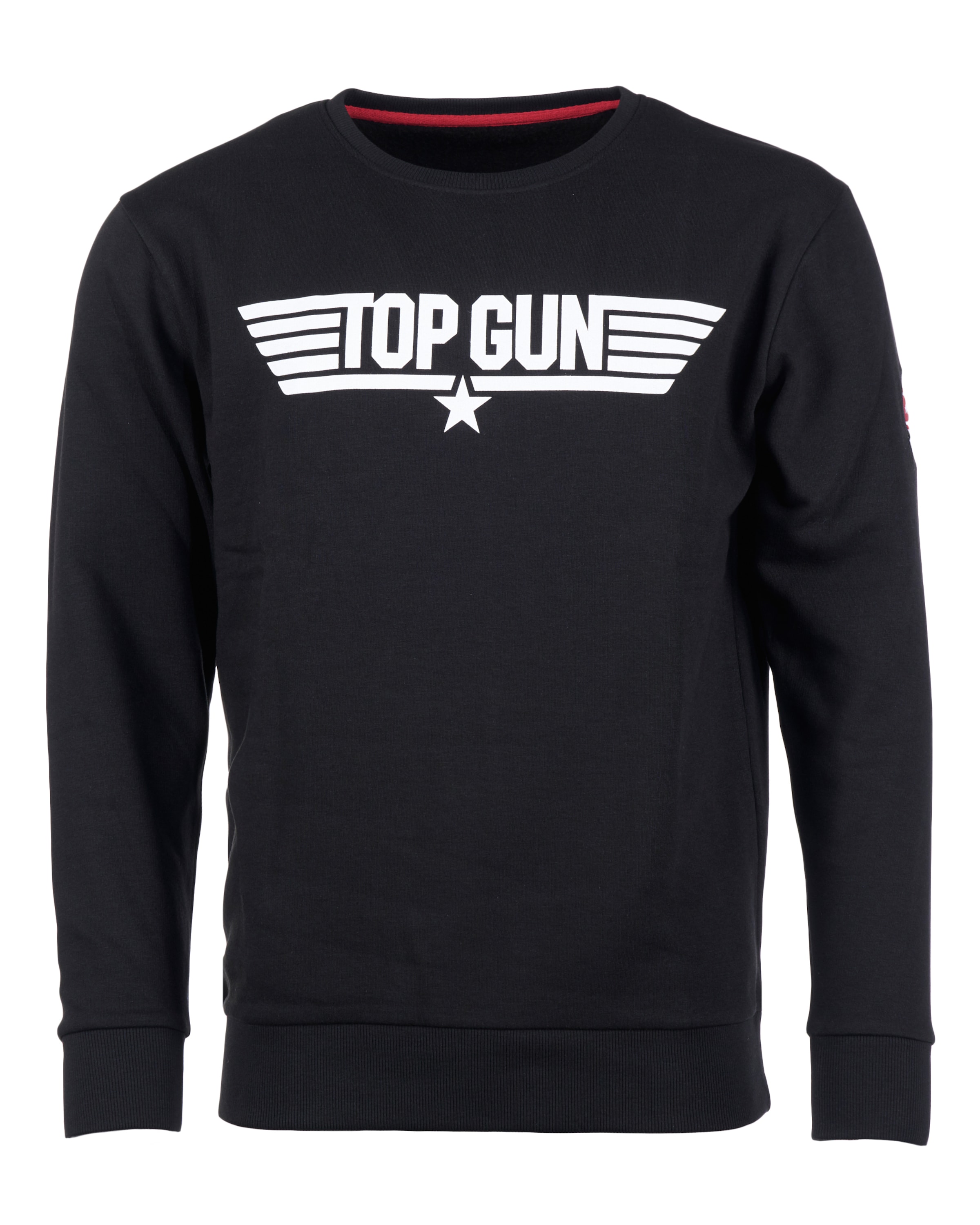 TOP GUN Sweatshirt in Black: front