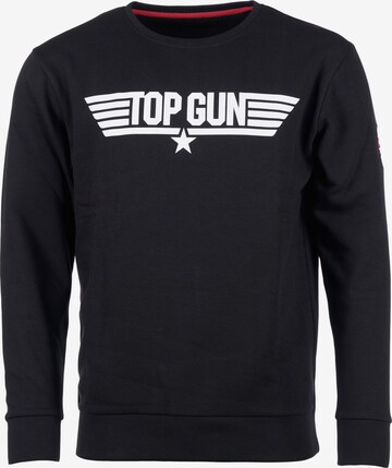 TOP GUN Sweatshirt in Zwart: voorkant