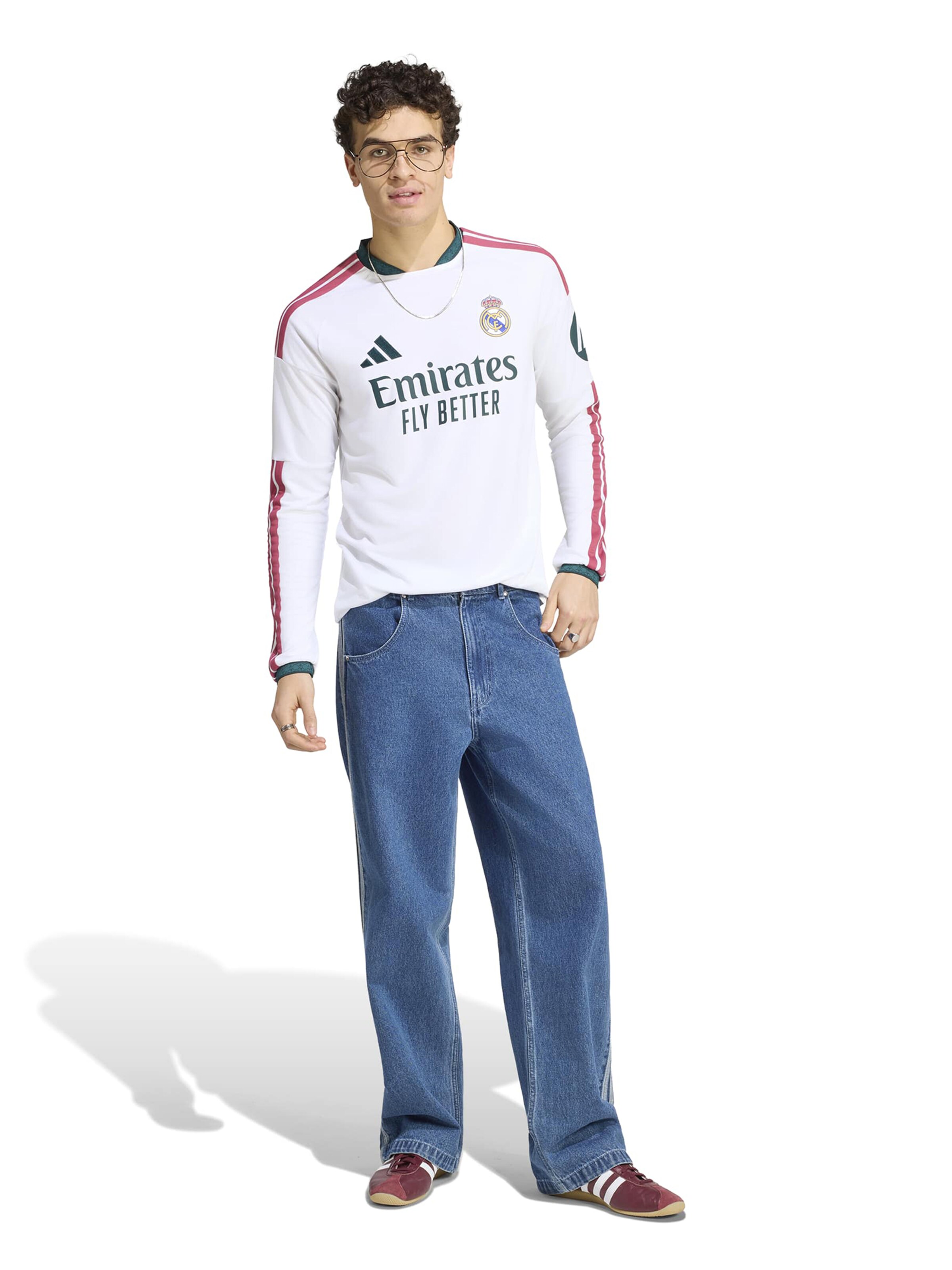 ADIDAS PERFORMANCE Αθλητική φανέλα 'REAL H' σε λευκό
