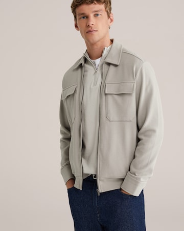 Geacă de primăvară-toamnă de la WE Fashion pe gri: față