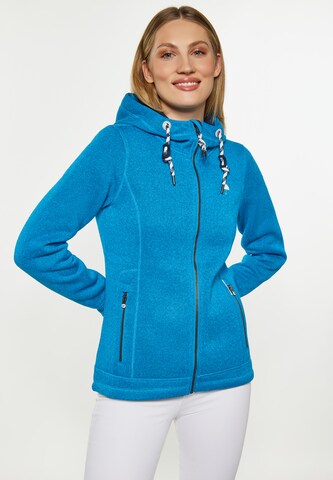 Schmuddelwedda Fleece Jacket in Blue: front