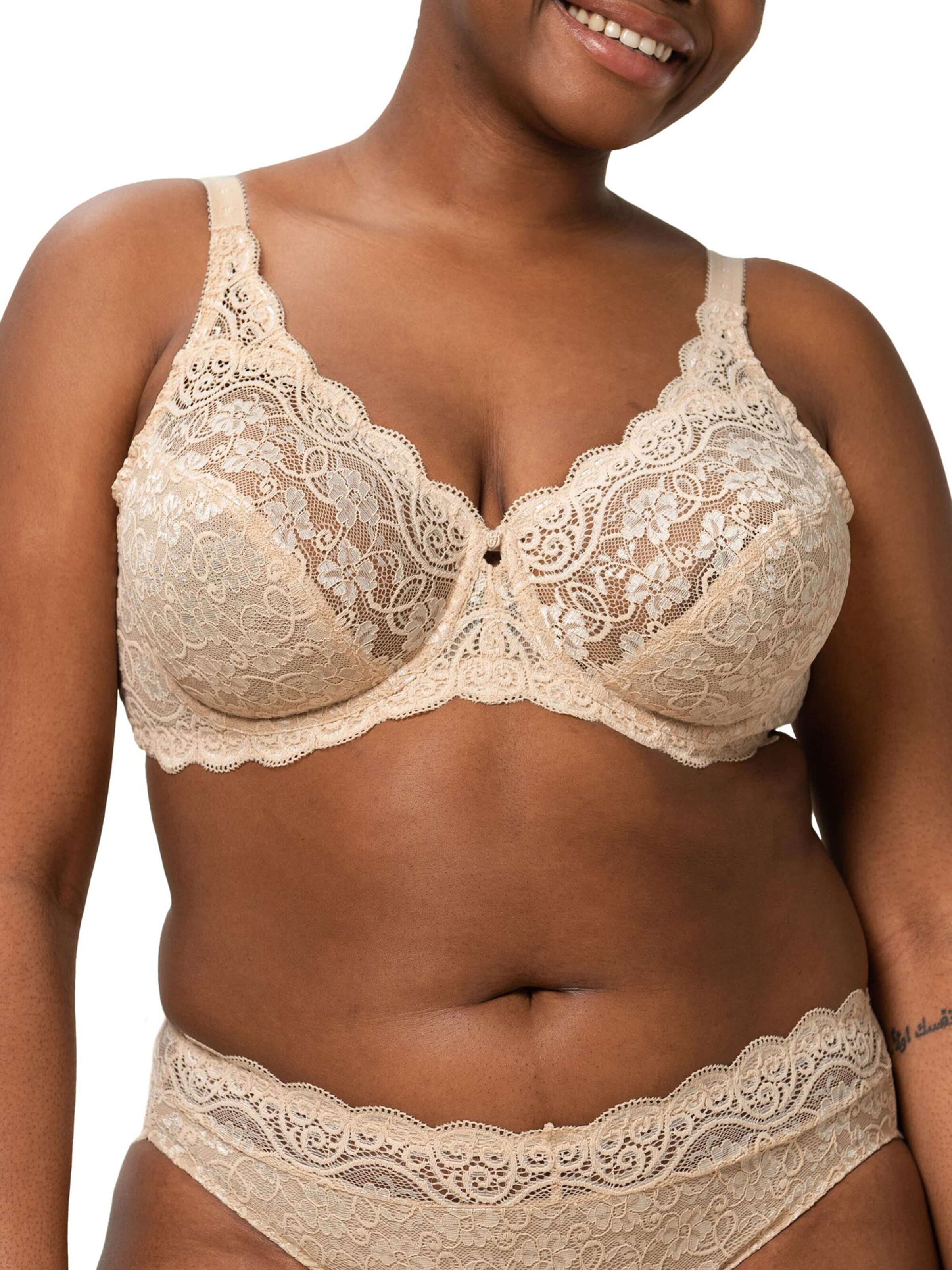 TRIUMPH Minimiser Bra ' Amourette 300 ' in Beige: front