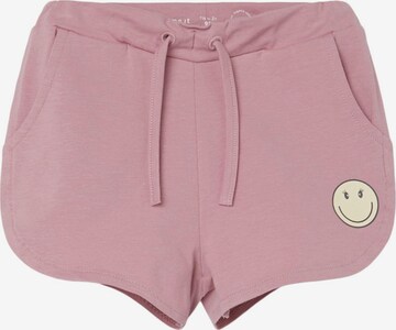 NAME IT Pants 'ARNA HAPPY' in Pink: front